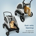 thumbnail image 2 of Foldable Pet Stroller for Large or 2 Dogs Cats Jogger Wagon with 4 Wheels, 2 of 11