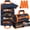 Blue Orange, variant on Tool Bag Roll Up,  Heavy Duty Rolled Empty Tool Storage Organization, Portable Foldable Rollup Organizer with 2 Small Pouches, Rollable Carrying Toolbag, Dad Men Mechanic Birthday Gifts, Khaki