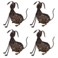 thumbnail image 2 of Outdoor Living and Style Solar LED Lighted Dog Outdoor Garden Statues - Brown - 14" - Set of 4, 2 of 2