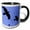 Black/White, variant on 3drose, Crows or Ravens in Flight Minimalist Silhouette, 11oz Magic Transforming Mug
