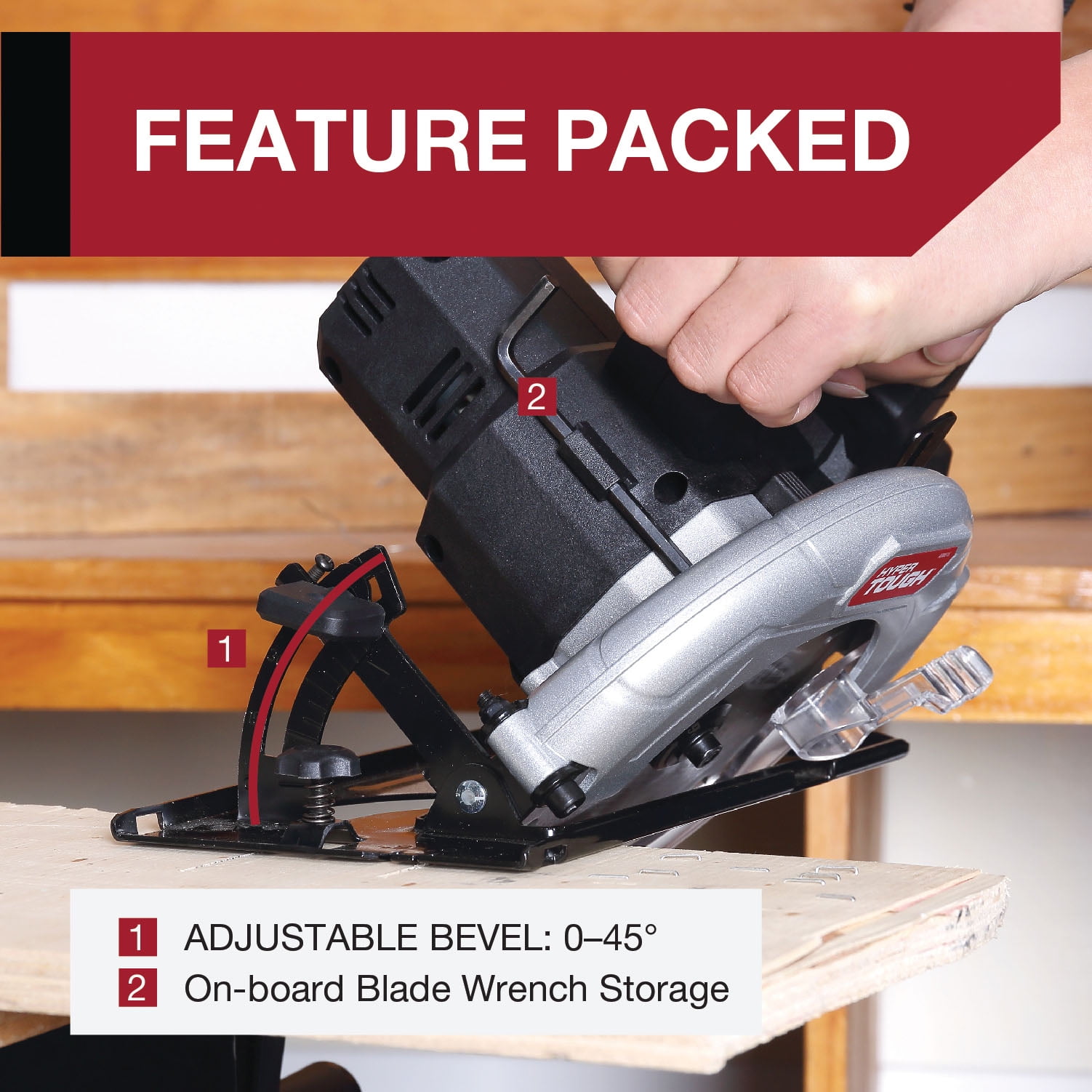 Hyper Tough 20V Max Lithium-ion Cordless 6-1/2 inch Circular