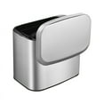 thumbnail image 1 of Contenedor de Abono Colgante Acero Inoxidable, Basura Montado en la Pared 1,05 Galones con Tapa, para Puerta Gabinete Cocina, 1 of 5