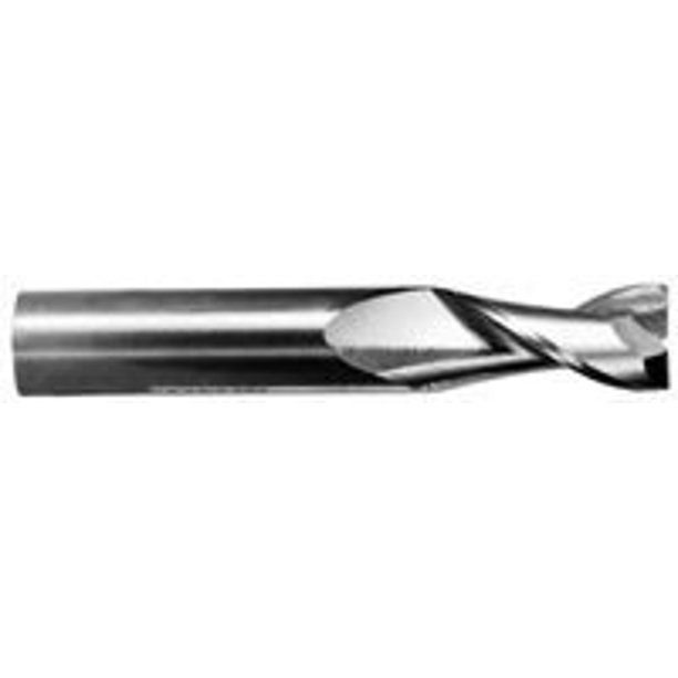Aluminum Cutting End Mills (Inch Sizes) 2 Flute Mill Dia. 3/16", Sk