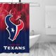 thumbnail image 3 of Cortina de ducha de secado rápido para baño, impermeable, con ganchos, diseño de fútbol americano, para baño, de 72 x 72 pulgadas, 3 of 8