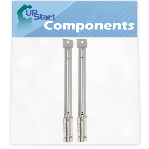 2-Pack BBQ Gas Grill Tube Burner Replacement Parts for Charbroil 463320107 - Compatible Barbeque Stainless Steel Pipe Burners