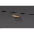 thumbnail image 6 of Baxton Studio Kelson Modern and Contemporary Dark Grey and Gold Finished Wood 2-Door Sideboard Buffet, 6 of 7