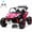 Pink, variant on Joyracer 24V 2 Seater Ride on Toys UTV for Kids, 4WD 800W Electric Car with Parent Remote Control, LED Lights, Bluetooth Music, Safety Seat Belts, Roll Cage, Green