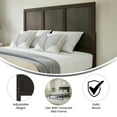 thumbnail image 3 of Flash Furniture Oliver Full Wooden Four Panel Adjustable Headboard 56"W x 0.75"D x 41" - 51"H Dark, 3 of 9