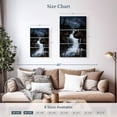 thumbnail image 3 of Elephant Stock Milky Way Waterfall Wall Art - Vertical Multi Panel Canvas - Living Room Wall Decor - Nature Multi Panel - Blue And White Decor By Lucas Moore - 14" x 23", 3 of 4