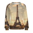 thumbnail image 7 of Eiffel Tower Womens Oversized Sweatshirts Hoodies Crewneck Casual Tops Comfy FallWinter Clothes 2024, 7 of 7