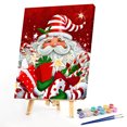 thumbnail image 2 of DIY pintura pintada a mano por números imágenes al óleo regalo Santa Claus Kit decoración de la habitación Tmvgtek decoración de arte en el hogar, 2 of 9