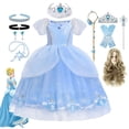 thumbnail image 2 of Disfraz de princesa cenicienta de Disney para niñas, vestido de baile de fiesta para niños, ropa de Halloween Fivean unisex, 2 of 2