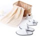 thumbnail image 5 of Pantuflas, zapatillas de hotel de interior desechables con punta cerrada, forro polar de coral esponjoso, suela acolchada para mayor comodidad, para huéspedes, hotel, viajes, 5 of 5