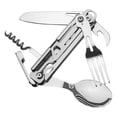 thumbnail image 2 of Cuchillo plegable de supervivencia multifunción Cubiertos de bolsillo Tenedor Multiherramienta para Zulema Cortador plegable, 2 of 4