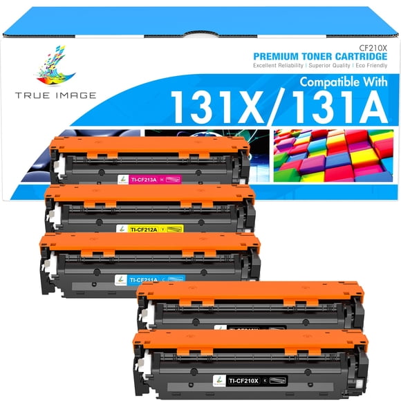 TRUE IMAGE Compatible Toner Cartridge Replacement for HP 131A 131X Laserjet Pro 200 Color M251nw M251n MFP M276nw M276n CF210X CF