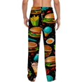 thumbnail image 2 of Men's pajama pants featuring a fun fast food graphic， soft home pajama pants， casual and comfortable loose fit pajama pants， elastic waistband， the ideal gift for birthdays and holidays., 2 of 10