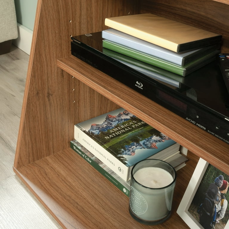 Mainstays Gamer TV Stand Console, Warm Walnut Finish