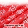 thumbnail image 6 of Btomtd 107.87 x 53.93 inch Reindeer Pattern Christmas Tablecloth Disposable PE Table Cloth Water Oil Proof Holiday Party Tablecloth, Red, 6 of 8