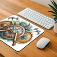 thumbnail image 4 of Viking Symbols Shields Axes Watercolor Mouse Pad Low Profile Gaming Mat, 4 of 7