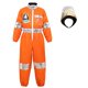 thumbnail image 1 of Disfraz de astronauta para niños, mono de vestir para niños, niñas, disfraz de Halloween, juego de roles para niños, juego de traje de astronauta, naranja-L seasonfcostume 798131228959, 1 of 1