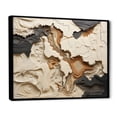 thumbnail image 2 of Designart "Collage Of An African River In Beige And Brown" Abstract Shapes Floater Framed Canvas Prints, 2 of 5