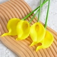 thumbnail image 1 of 15 lirios de cala artificiales - flores de cala en miniatura, adecuadas for ramos de novia y decoración del hogar., 1 of 2