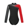 thumbnail image 3 of TiaoBug Gymnastics Leotard for Girls Athletic Dance Skating Jumpsuit Ballet Unitards Red 10, 3 of 7