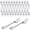 24, variant on Oyster Fork Appetizer Seafood Forks Portable Stainless Steel dinnerware 3 Prong Fruit Small Cocktail Salad Dessert tableware for Tasting Crab Escargot Party Travel, 5.5 Inch Silver