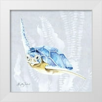 Talent, Kelley 12x12 White Modern Wood Framed Museum Art Print Titled - Sea Turtle II