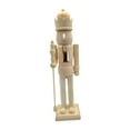 thumbnail image 3 of yotijay Christmas Craft Nutcracker Wooden Nutcracker Figurine Unfinished Wood Nutcracker C, 3 of 9