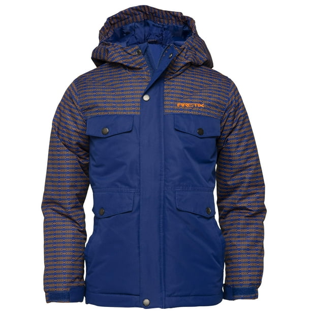 Arctix Boys Slalom Insulated Winter Jacket, Arrowhead Royal Blue