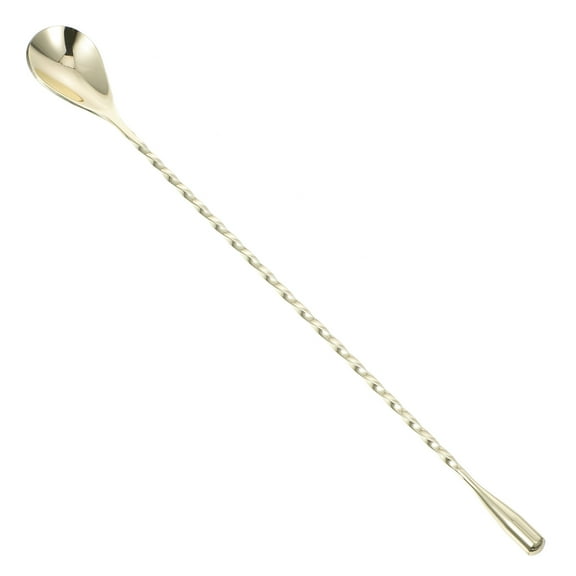 FUEENIRVA Stainless Steel Bar Spoon with Spiral Handle for Mixing Cocktails, Coffee, and Drinks