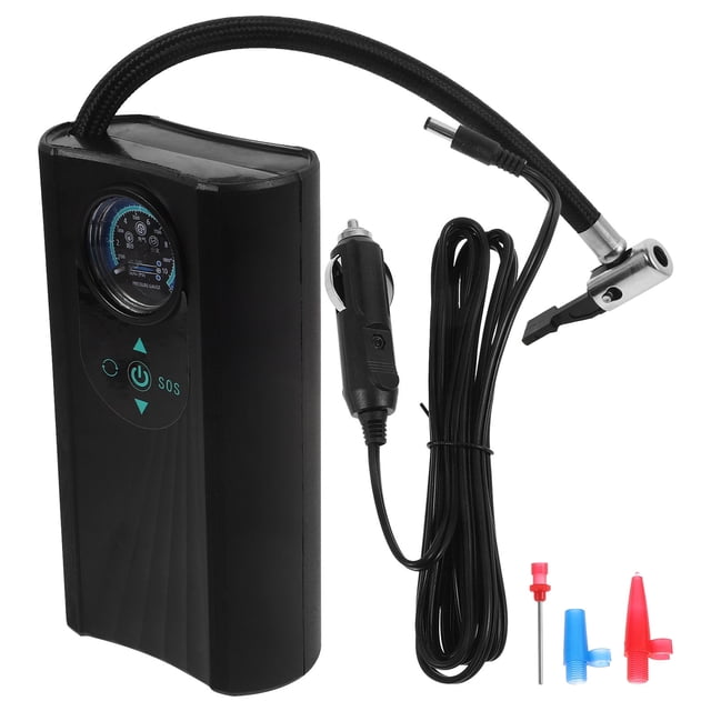 BESTYASH Compresor De Aire Portátil Para Auto Negro Con Inflado Y