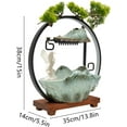 thumbnail image 3 of Backflow Incense Holder with Water Fountains and LED Light, Rockery, Crane and Plants Perfect for Relaxing or Home Decor, 3 of 15