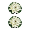 thumbnail image 3 of Flor falsa de loto artificial Ounissouiy 2Conjunto Blanco, 3 of 6