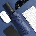 thumbnail image 1 of Parapluie Pliant Automatique 12 Os Noir Colle Double Usage Protection UV, 1 of 5