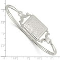 thumbnail image 5 of 925 Sterling Silver Polished Rectangular 20mm Locket Bangle Bracelet, 5 of 5
