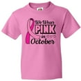 thumbnail image 3 of Inktastic Breast Cancer Awareness We Wear Pink in October Youth T-Shirt, 3 of 5