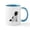 White/Blue Inside, variant on CafePress - Newfie (LS1) Mug - 11 oz Ceramic Mug - Novelty Coffee Tea Cup