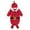 Red Santa, variant on Baby Unisex Santa Nightgowns Newborn Long Sleeve Sleeping Bag Knotted Gown with Hat