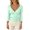 C52/Mint Green, variant on XIYON Womens T Shirts Solid Color 3/4 Sleeve V Neck Top For Casual Everyday Tee Shirt Slim Fit Basic Tee Trendy Fall Outfits
