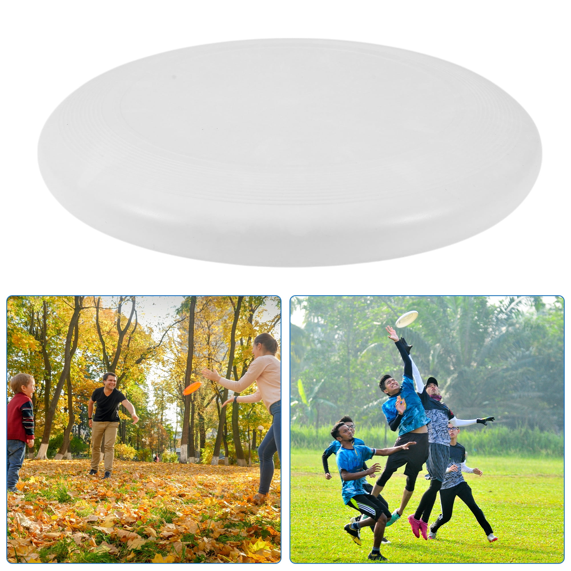 Unique Bargains Solid Color Flying Disc for Outdoor and Indoor Fun 1 Pc ["Beige"]