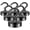 Black, variant on DURMATEMagnetic Hooks N52, 50lbs Heavy Duty Rare Earth Magnetic Hooks for Hanging, Neodymium Magnet with Hooks for Refrigerator, Home, Kitchen, Office, Cruise (Black, Pack of 6)