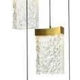 thumbnail image 6 of CWI Lighting Lava Integrated LED Brass Chandelier, 6 of 8