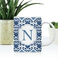 thumbnail image 2 of Koyal Wholesale Ceramic Coffee Mug, Moroccan Monogram  N, 2 of 5