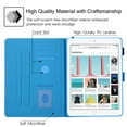 thumbnail image 6 of iPad 10.2 Case for iPad 8th 7th Gen 2020 2019, Allytech PU Leather Slim Fit Protection Smart Cover Auto Sleep Wake Pencil Holder Muilt Angle Stand Folio Flip Cover for Apple iPad 10.2",Blue Butterfly, 6 of 6
