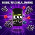 thumbnail image 4 of NutraBio Alpha EAA - All-Day Aminos - Recovery, Energy, Focus, and Hydration Supplement - Full Spectrum EAA BCAA Matrix, Electrolytes, Nootropics, Coconut Water - 30 Servings - Grape Berry Crush, 4 of 8