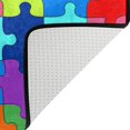 thumbnail image 3 of SKYSONIC Doormat Colorful Puzzle Piece Lightweight Non Slip Indoor Outdoor Entryway Rugs Floor Mat for Bathroom Kitchen Entrance 23.6x15.7 inches, 3 of 5
