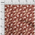 thumbnail image 2 of oneOone Georgette Viscose Maroon Fabric Floral Craft Projects Decor Fabric Printed By The Yard 42 Inch Wide, 2 of 4
