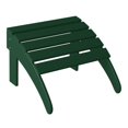 thumbnail image 6 of WestinTrends Highland 4-Piece Outdoor Patio HDPE Adirondack Chairs With Ottomans and Cup Holder Set, Dark Green, 6 of 8